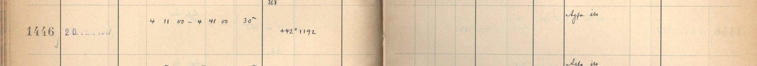 Plattenverzeichnis Eintrag01446