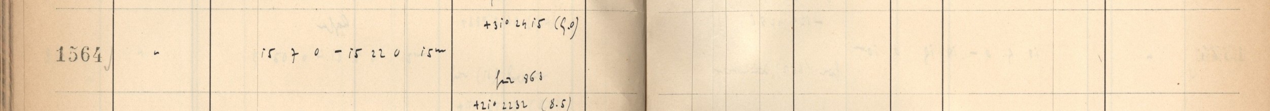 Plattenverzeichnis Eintrag01564