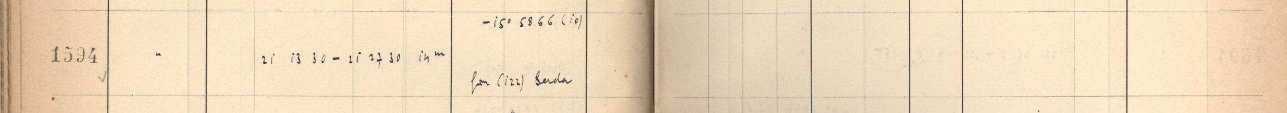 Plattenverzeichnis Eintrag01594