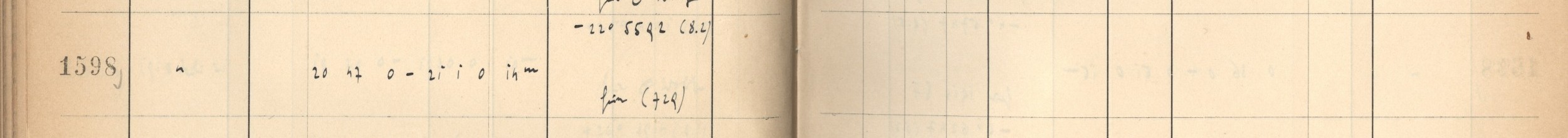 Plattenverzeichnis Eintrag01598