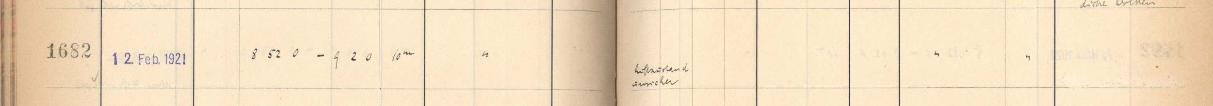 Plattenverzeichnis Eintrag01682