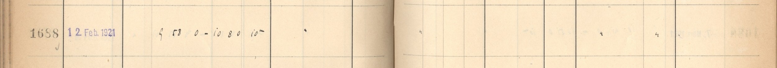 Plattenverzeichnis Eintrag01688