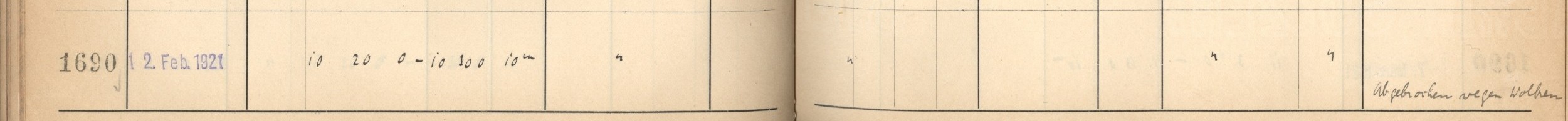Plattenverzeichnis Eintrag01690