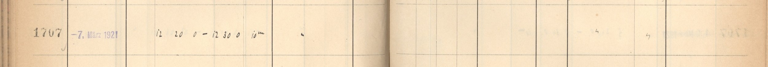 Plattenverzeichnis Eintrag01707