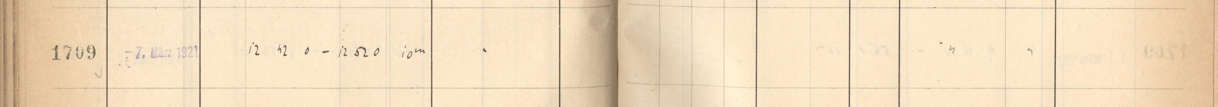 Plattenverzeichnis Eintrag01709