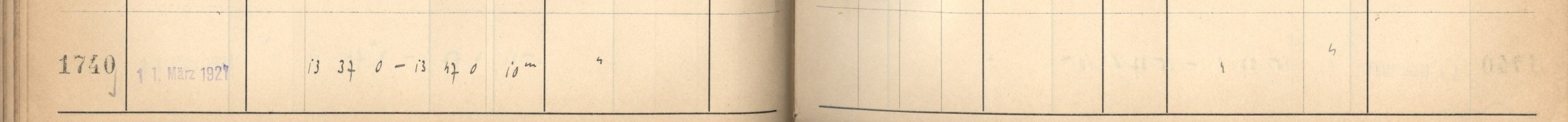 Plattenverzeichnis Eintrag01740