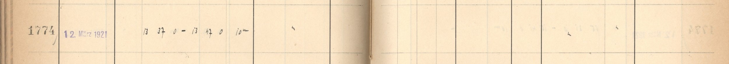 Plattenverzeichnis Eintrag01774