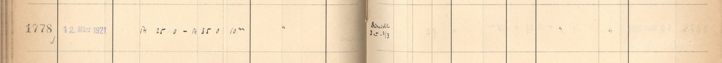 Plattenverzeichnis Eintrag01778