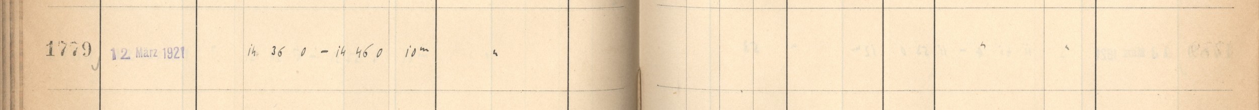 Plattenverzeichnis Eintrag01779
