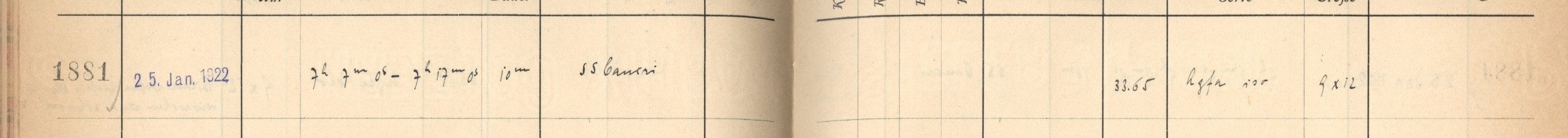 Plattenverzeichnis Eintrag01881
