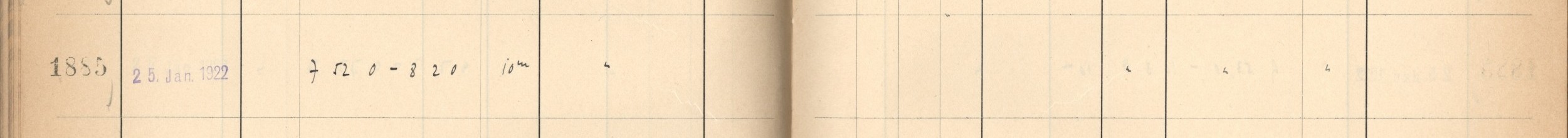 Plattenverzeichnis Eintrag01885