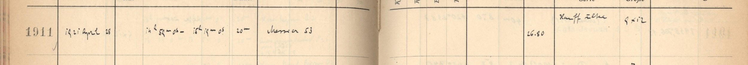 Plattenverzeichnis Eintrag01911