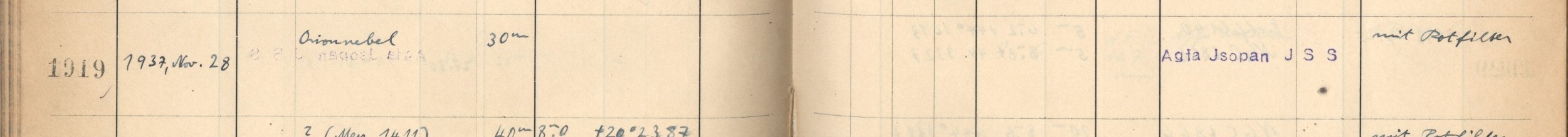 Plattenverzeichnis Eintrag01919