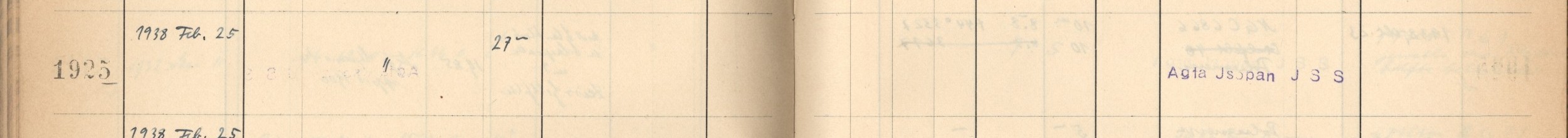 Plattenverzeichnis Eintrag01925