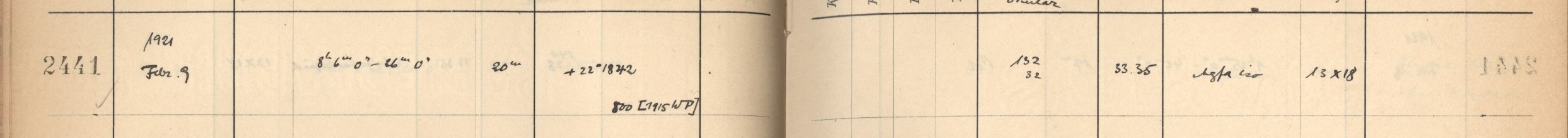 Plattenverzeichnis Eintrag02441