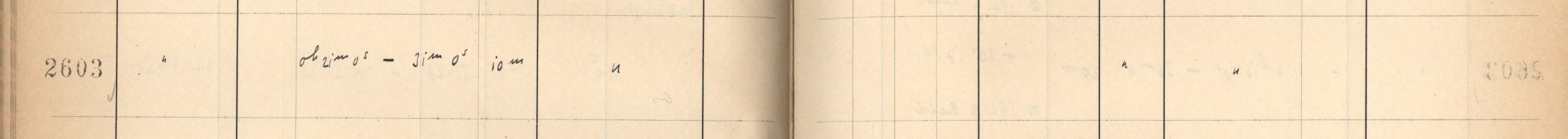 Plattenverzeichnis Eintrag02603