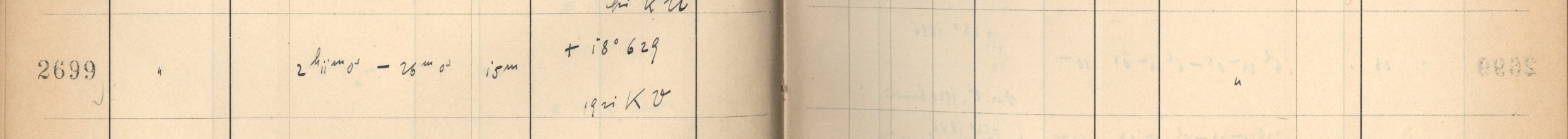 Plattenverzeichnis Eintrag02699