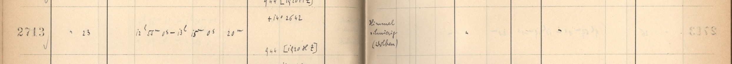 Plattenverzeichnis Eintrag02713