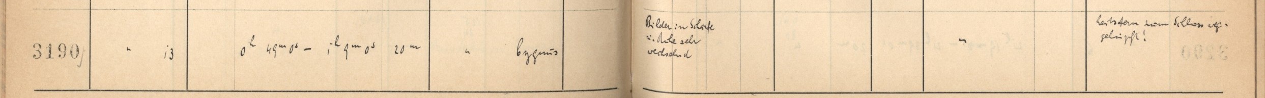 Plattenverzeichnis Eintrag03190