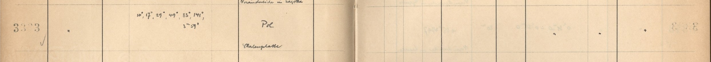 Plattenverzeichnis Eintrag03333