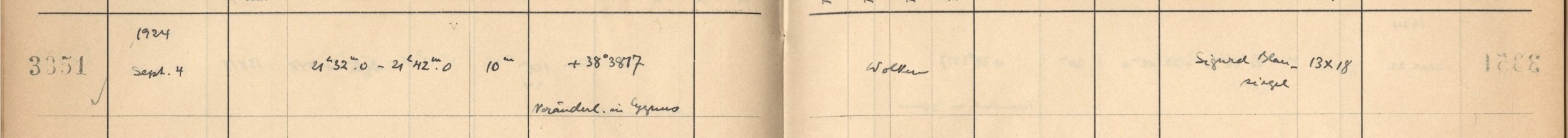 Plattenverzeichnis Eintrag03351