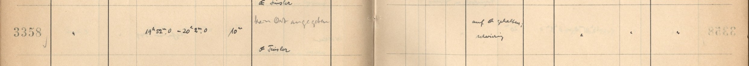 Plattenverzeichnis Eintrag03358