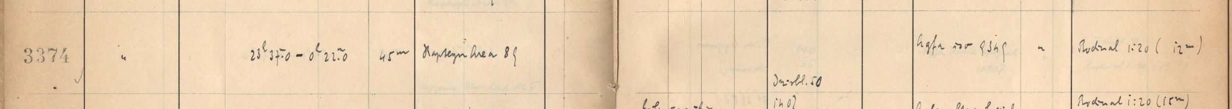 Plattenverzeichnis Eintrag03374