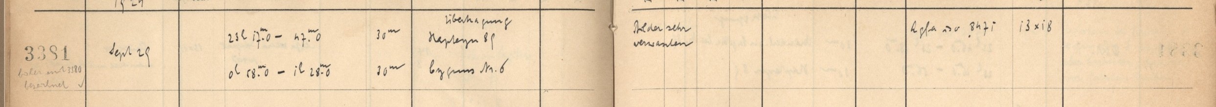 Plattenverzeichnis Eintrag03381