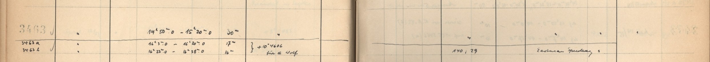 Plattenverzeichnis Eintrag03463a