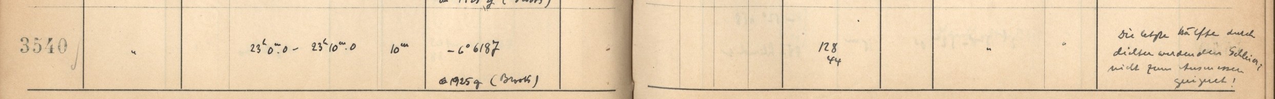 Plattenverzeichnis Eintrag03540