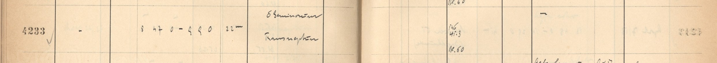Plattenverzeichnis Eintrag04233