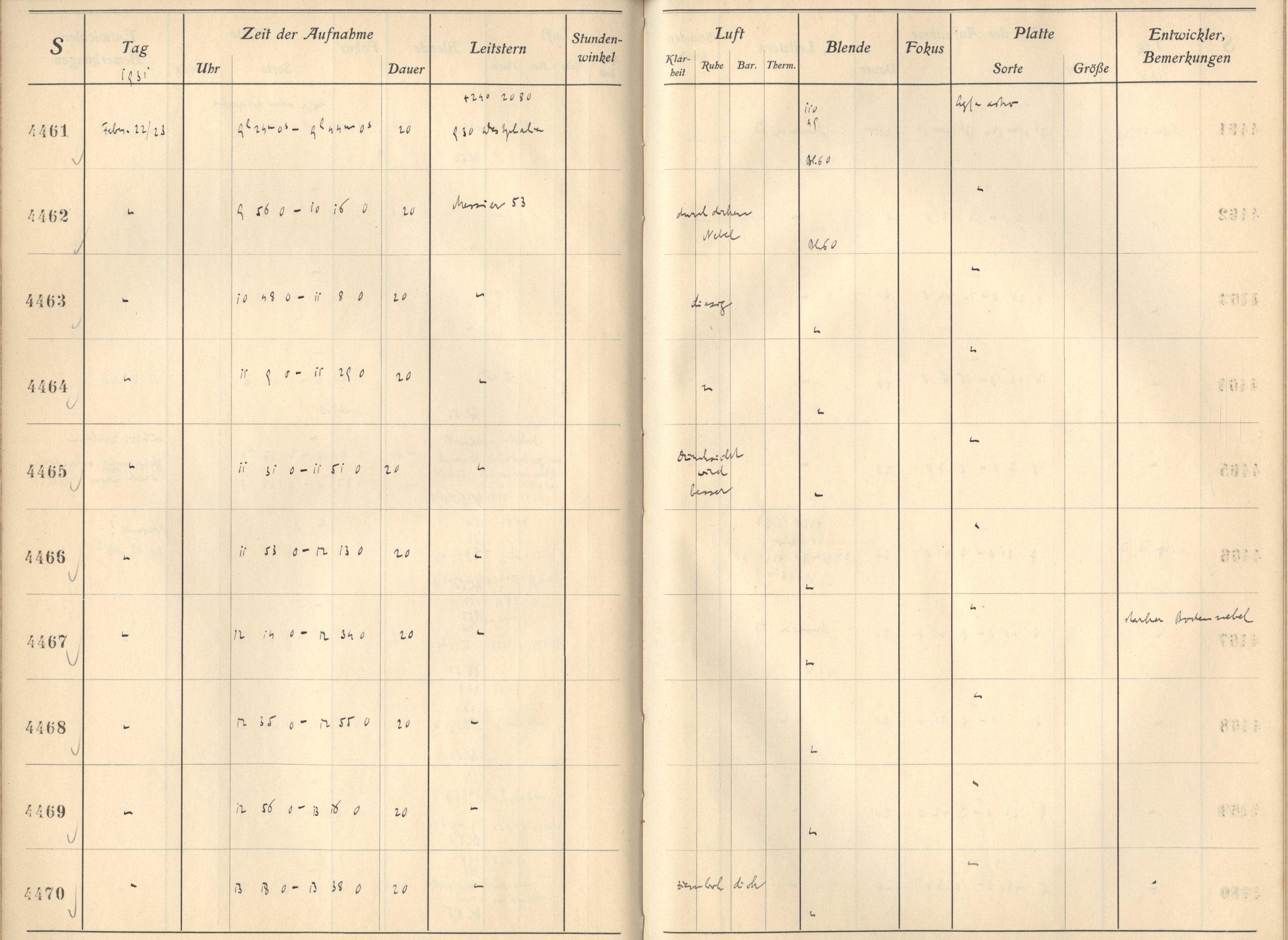 Plattenverzeichnis: ganze Seite04464
