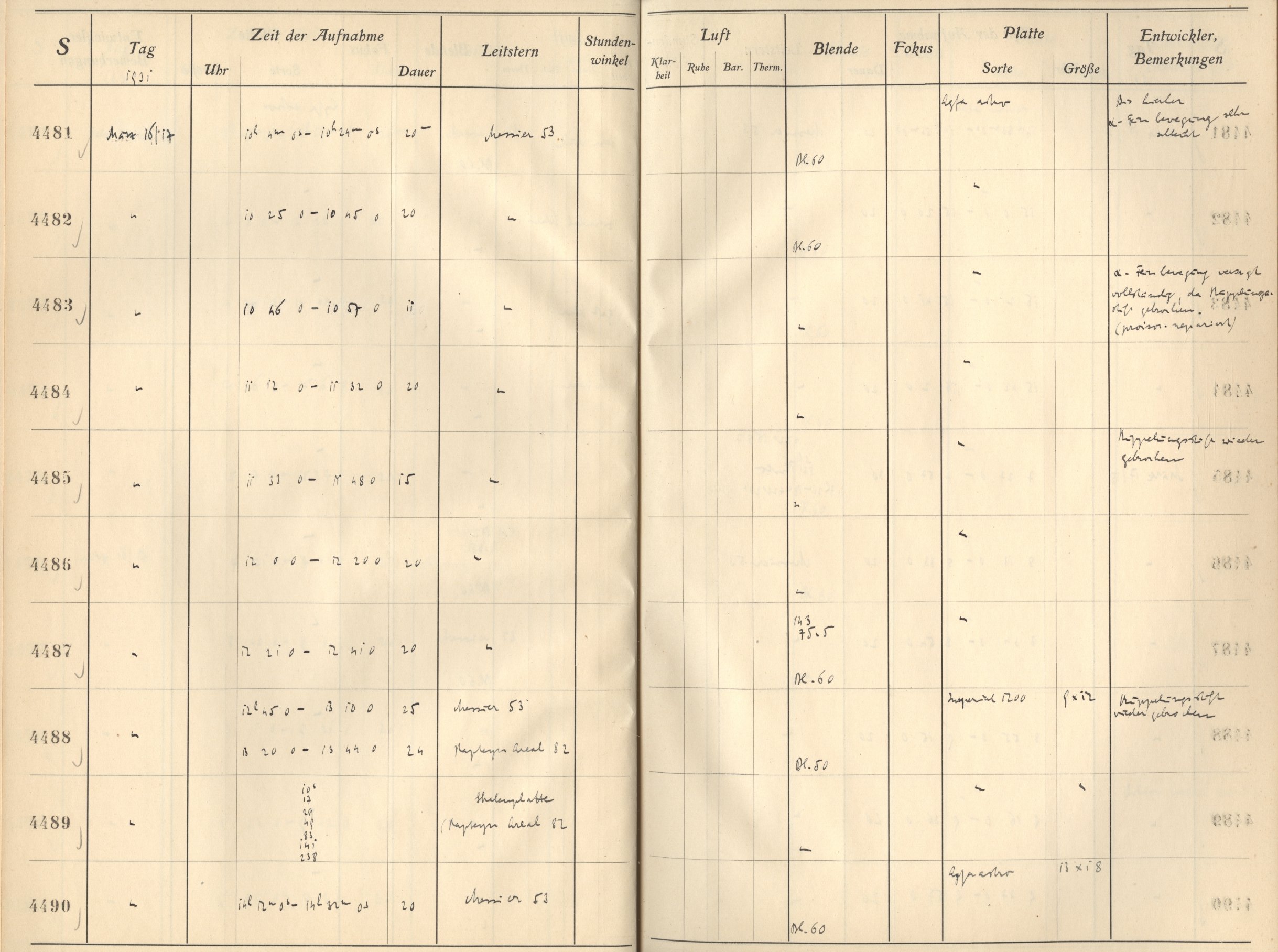Plattenverzeichnis: ganze Seite04483
