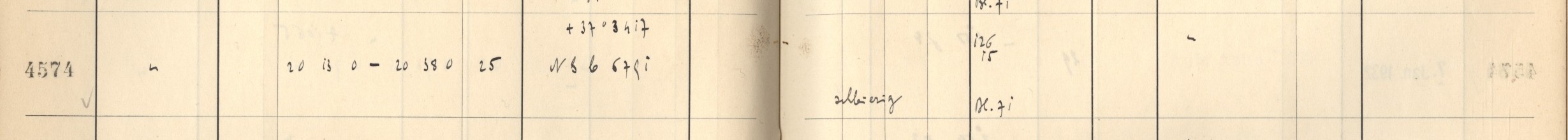 Plattenverzeichnis Eintrag04574