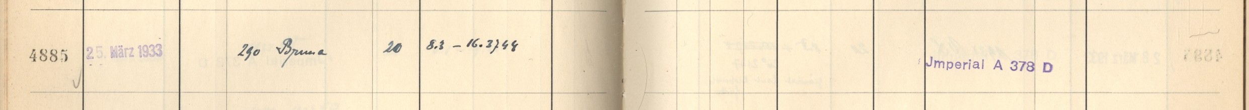 Plattenverzeichnis Eintrag04885