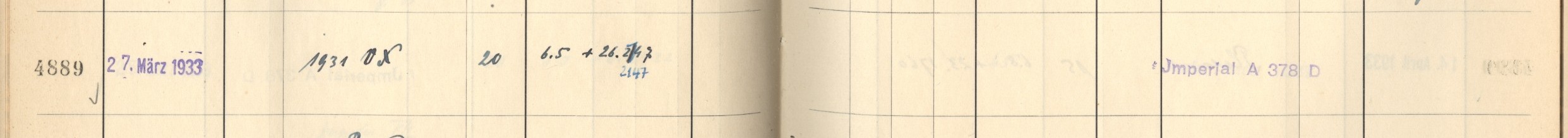 Plattenverzeichnis Eintrag04889