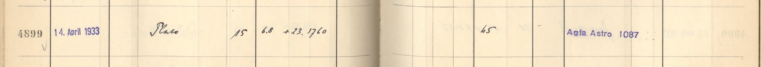 Plattenverzeichnis Eintrag04899