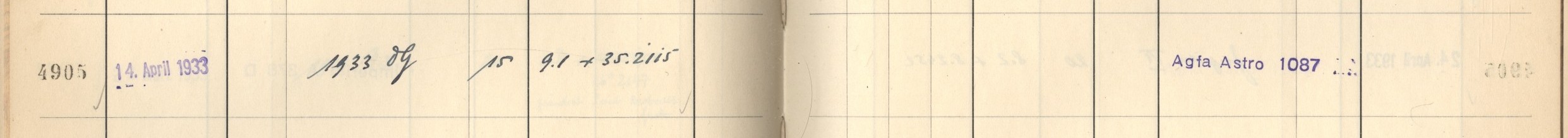 Plattenverzeichnis Eintrag04905
