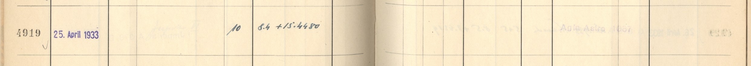 Plattenverzeichnis Eintrag04919