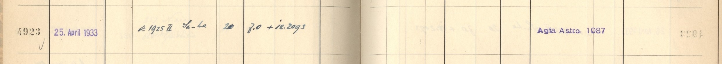 Plattenverzeichnis Eintrag04923