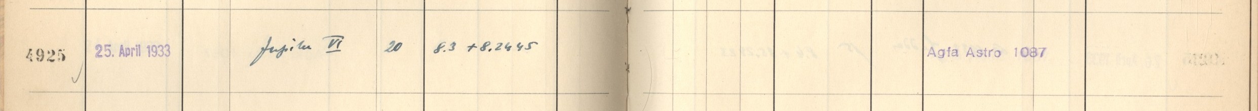 Plattenverzeichnis Eintrag04925