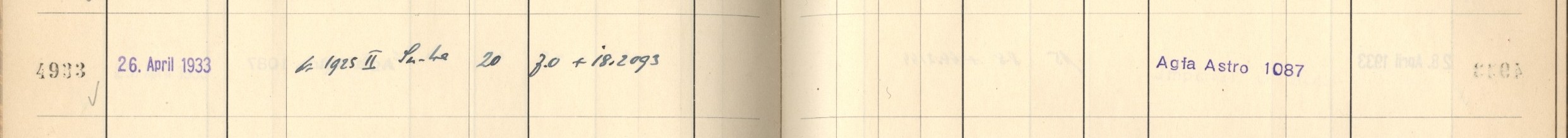 Plattenverzeichnis Eintrag04933
