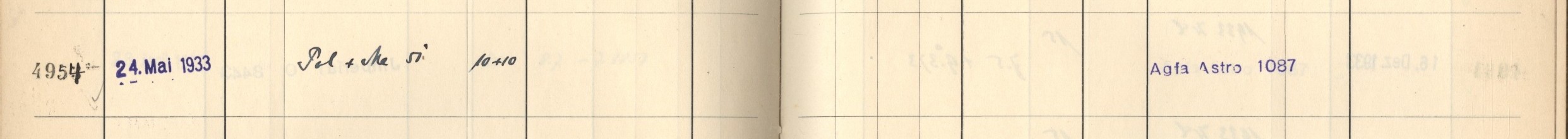 Plattenverzeichnis Eintrag04954