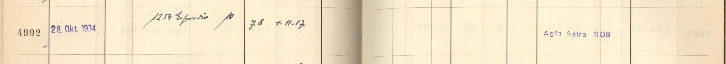 Plattenverzeichnis Eintrag04992