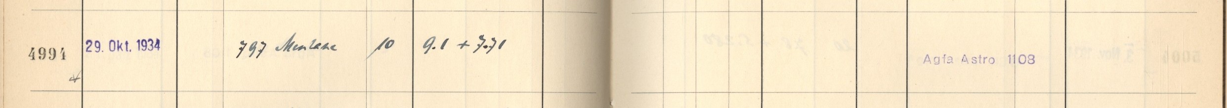 Plattenverzeichnis Eintrag04994