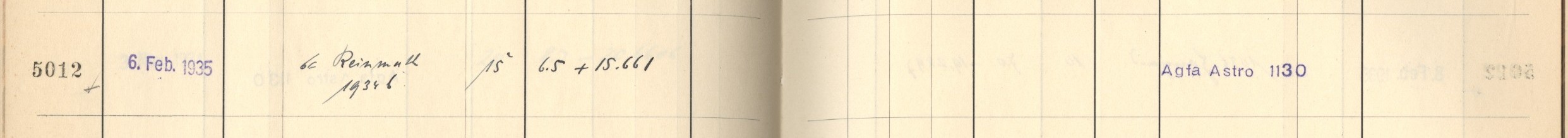 Plattenverzeichnis Eintrag05012