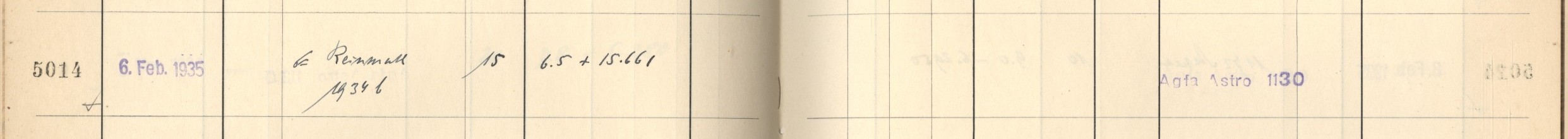 Plattenverzeichnis Eintrag05014