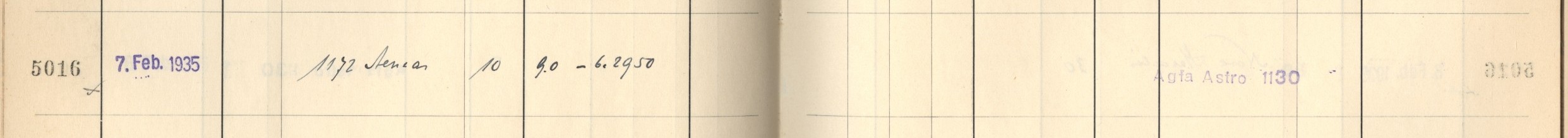 Plattenverzeichnis Eintrag05016