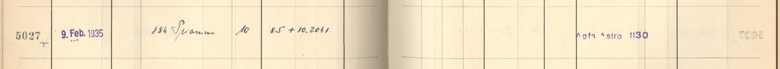 Plattenverzeichnis Eintrag05027