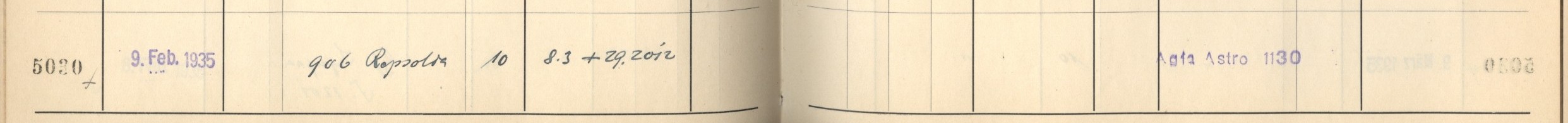 Plattenverzeichnis Eintrag05030